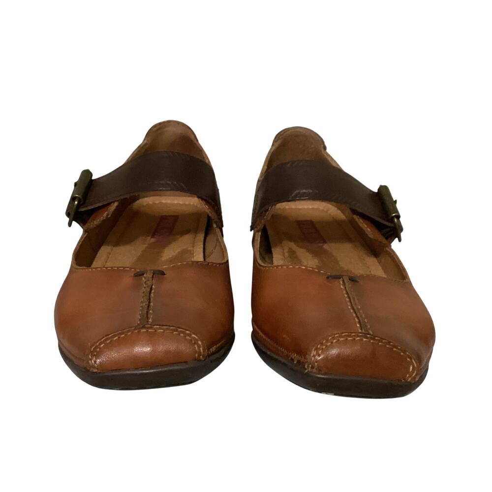 Pikolinos Gandia Leather Mary Jane Sandals - Brandy Brown EU 36/US 6 - Picture 3 of 5
